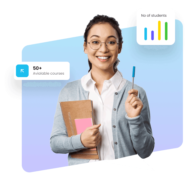 E-learning platform illustration
